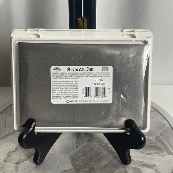 Ranger Archival Ink Pad Sepia A3P06725 Acid Free Waterproof Non-Toxic New - Picture 4 of 5